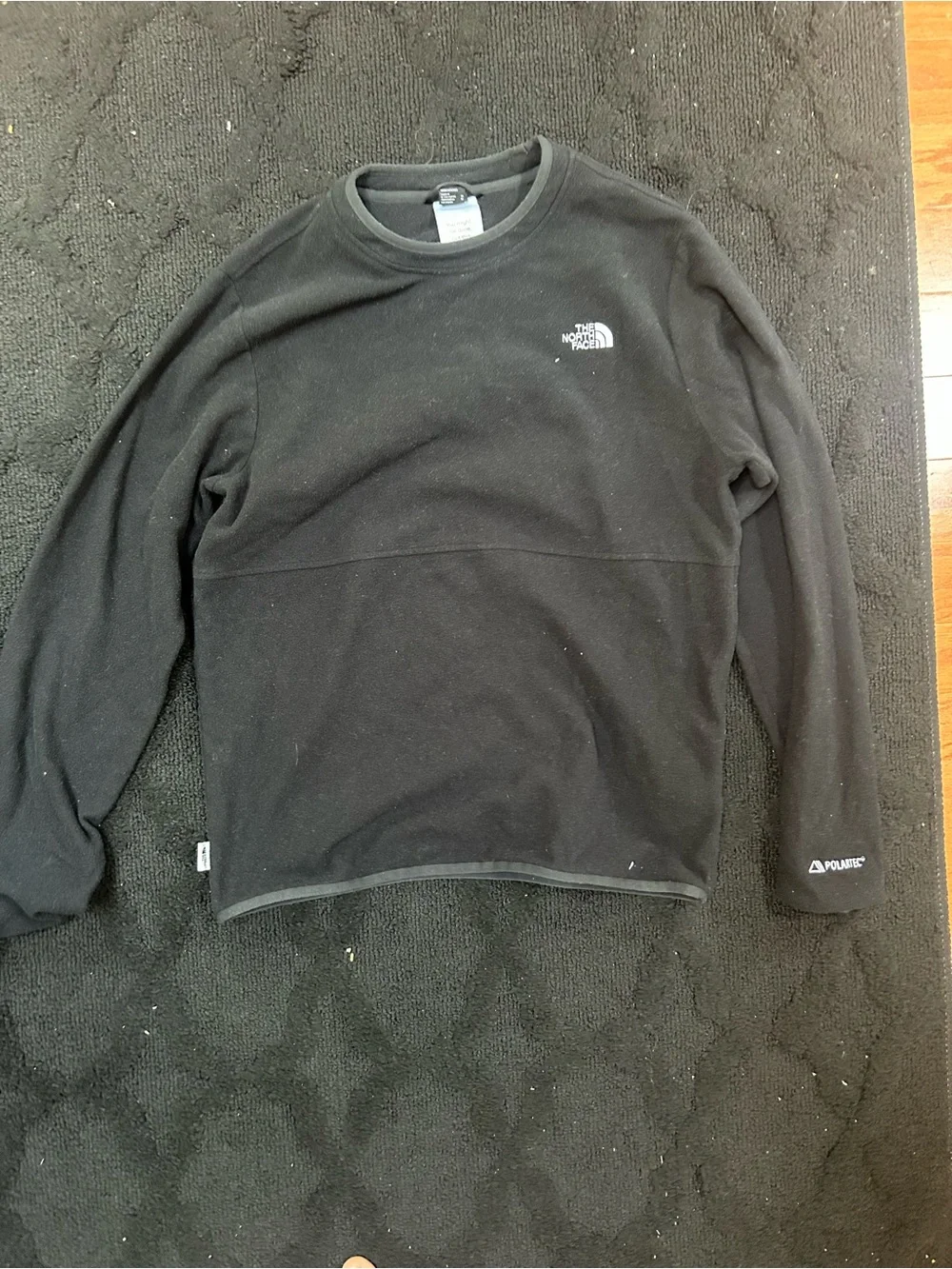 The North Face Men's Black Crewneck Polartec Pullover